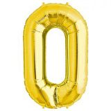 RAKAM BALON FOLYO 0 GOLD 70 CM
