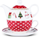 Karaca New Year Yılbaşı Demlikli Çay Fincanı 390 ml