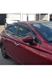 Honda City Mügen Cam Rüzgarlığı 2021 Sonrası Kasalar 4 Lü Set Mügen Cam Rüzgarlığı - caraks