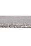 My Evilla Modern Dekoratif Halı Jel Kaymaz Taban  Peluş Açık Gri Paspas Takımı 50x80