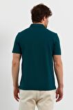 Erkek Basic Polo Yaka Tişört (Regular Fit) Yeşil