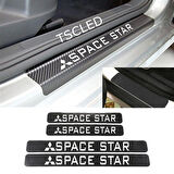 Spacestar Karbon Kapı Eşiği Kaplama Sticker (4 Adet) zz133