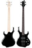 Midex MBG-410BK-20AMP 4 Telli Bas Gitar ve 20W Amfi Gigbag Kulaklık Set