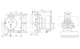 Grundfos MAGNA1 32-80(180 mm) 125-150.000 Kazan İçin Frekans Konvertörlü Sirkülasyon Pompası 8mss 10m³/h