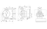 Grundfos MAGNA1 32-120(180 mm) 150-175.000 Kazan İçin Frekans Konvertörlü Sirkülasyon Pompası 12mss 9.5m³/h