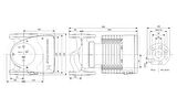 Grundfos MAGNA1 40-80 F(220 mm) 200-300.000 Kazan İçin Frekans Konvertörlü Sirkülasyon Pompası 8mss 19m³/h