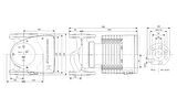 Grundfos MAGNA1 40-180 F(250 mm) 200-300.000 Kazan İçin Frekans Konvertörlü Sirkülasyon Pompası 16mss 26m³/h