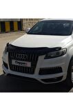 Audi Q7 Ön Kaput Koruyucu Rüzgarlığı 4mm Akrilik (abs) Piano Black 2005-2015