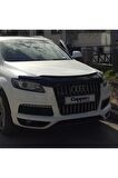 Audi Q7 Ön Kaput Koruyucu Rüzgarlığı 4mm Akrilik (abs) Piano Black 2005-2015