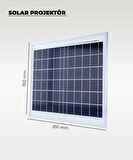 120W  Solar Projektör IP67 Beyaz Işık (Su Geçirmez - Dış Mekan)