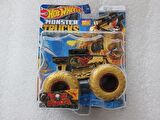 Hot Wheels Monster Trucks Gold Bone Shaker 2023 New!