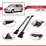 Kia Sedona 2 (VQ) 2006-2012 Arası ile Uyumlu FLY Model Ara Atkı Tavan Barı Gri 2 Adet