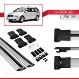 Kia Sedona 2 (VQ) 2006-2012 Arası ile Uyumlu FLY Model Ara Atkı Tavan Barı Gri 2 Adet