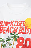 Sun Kissed  Beach Blis  Baskılı Kız Çocuk  %100 Pamuk Tişört