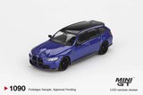 Mini GT MGT01090 1/64 BMW M3 Competition Touring Portimao Blue Metallic