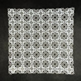 Uretti - Sariye 4648 - El Yapımı Tığ İşi Dantel Örgü 12 Kişilik Masa - 6 Peçete - 1 Kare Örtü Seti