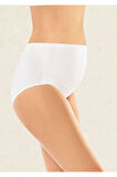Kadın İç Giyim Penye Elastan 3 Adet Siyah - Beyaz - Ten Hamile Külot LL.K50.O11.001