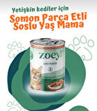 Zoey Somonlu Yetişkin Kedi Konserve Maması 400 gr x 6 Adet
