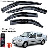 Renault Clio 2 Mügen Cam Rüzgarlığı Sedan 1999-2008 Arası 4 Lü Takım Koku Hediyeli