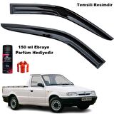 Skoda Felicia Pickup Uyumlu Mügen Cam Rüzgarlığı 2 li Takım Koku Hediyeli