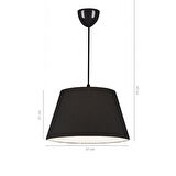 North Home Konik Kumaş Büyük Boy Tavan Sarkıt Avize