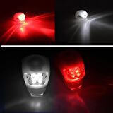 2'li Led Bisiklet İkaz Set Bisiklet Ön Arka Stop Lambası Kırmızı Beyaz Bisiklet Far Çakarı