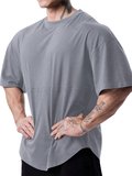 Genius Erkek Spor Tişört Oversize Fitness & Gym Antrenman Tişörtü