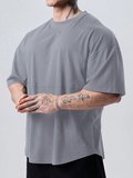 Genius Erkek Spor Tişört Oversize Fitness & Gym Antrenman Tişörtü