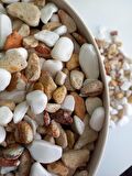 Saksı Dibi Taşı 9 Kg 1-2 cm Karışık Renkli Çakıl Taşı Vazo Dibi T