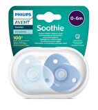 Philips Avent Soothie Ortodontik Saklama Kutulu 2li Emzik 0-6 Ay - Erkek