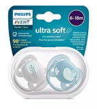 Philips Avent Ultra Soft Yumuşak 2li Emzik 6-18 Ay - SCF091/15