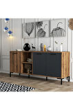 Mezza 1630 Aurora 180 Cm (METAL AYAKLİ) Modern Konsol Hat Antrasit