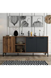 Mezza 1630 Aurora 180 Cm (METAL AYAKLİ) Modern Konsol Hat Antrasit