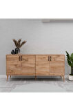 Mezza 1670 Hera 180 Cm (AHŞAP AYAKLI) Modern Konsol Atlantik Çam