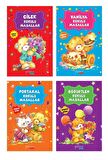 Kokulu Masallar Seti Yeni Kapak 4 Kitap (Portakal Kokulu- Böğürtlen Kokulu-Çilek -Vanilya Kokulu)