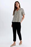 DeFacto Siyah Jogger Pantolon Lastikli Bel Bağcıklı Basic Düz Paça D2573AX24AUBK81