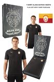 Galatasaray Orijinal Lisanslı Sıfır Yaka Siyah A Takım Antrenman T-Shirt BAYRAK ve Lazer Kutulu