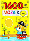 3-6 yaş Mozaik Çıkartmalı Boyama Kitabım Seti (4 Kitap)- 1600'den Fazla Çıkartma