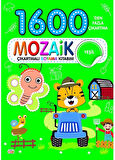 3-6 yaş Mozaik Çıkartmalı Boyama Kitabım Seti (4 Kitap)- 1600'den Fazla Çıkartma