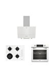 Altus Ala 322 W Fırın 189 Dw Ocak 527 W Davlumbaz Beyaz Cam Ankastre Set
