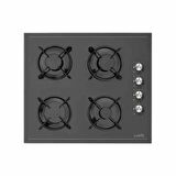 Silverline Luno Siyah Cam Ankastre Set 3481 - CS5335B01 - BO6501B01