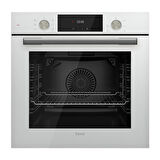 Ferre 2'li Beyaz Cam Ankastre Flowart Qms63cb  Turbolu - D081 60 cm Beyaz Cam Davlumbaz