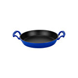 Cam Kapaklı 3'li Mavi Sahan Seti (16 Cm - 20 Cm-24cm)
