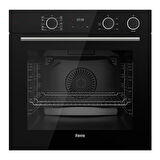 Ferre Fryart & Steamart Siyah Cam Ankastre Set D063 - LN385 Döküm Ocak - XE64CS Buharli