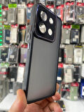 XİAOMİ NOTE 13 4G UYUMLU SFN05 SERT MAT KAMERA LENS KORUMA METAL ÇERÇEVELİ KILIF SİYAH
