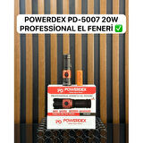 Powerdex Pd-5007 Şarjlı 20w 1000 Lümen El feneri bekçi feneri