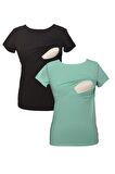 LuvmaBelly MYRA2501_2507 Emzirme tshirt seti