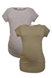 LuvmaBelly MYRA2017_2012 Hamile tshirt seti