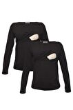 LuvmaBelly MYRA2701_2701 Emzirme tshirt seti
