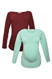 LuvmaBelly MYRA2303_2306 Hamile tshirt seti